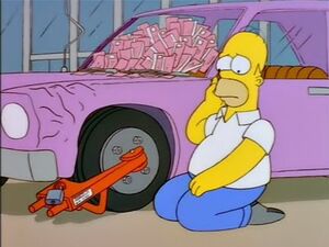 Homer's car trapped.jpg