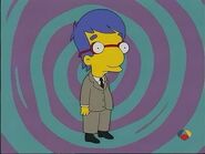 Milhouse as John Lennon when Bart hallucinates