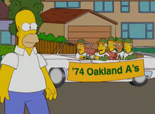 Homer homenagem 74 oakland a's