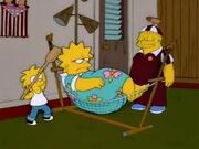 Lisa simpson in hammock