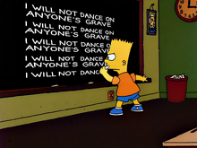 Last Tap Dance in Springfield - Chalkboard Gag