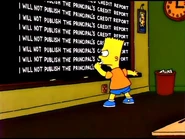 "I will not publish the principal's credit report"