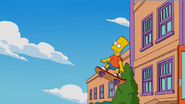 Bart flying out of school in the mid Season 20-present opening sequence