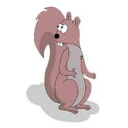 The squirrel prior to its mutation