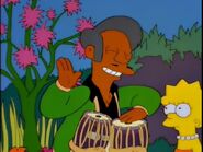 Apu playing the bongos