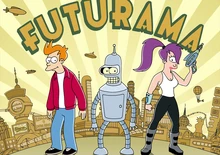 Bender junto com os mesmos em outro poster de Futurama