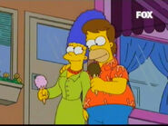 Marge e Homer no documentário