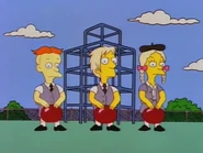 Jaffee wearing the school uniforms in the episode "Team Homer".