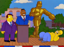 Drederick tatum quimby homer estátua