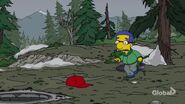 Milhouse finds the hat after Bart goes missing.