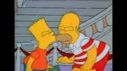 HomerBribesBartToKissHimToSuadeMrBurns