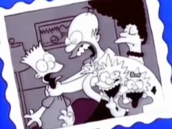 The first known instance of Homer strangling Bart.