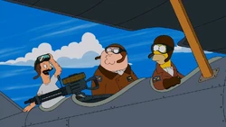 Bob made his appearance in "The Simpsons Guy". Bob, Homer, and Peter on the plane.