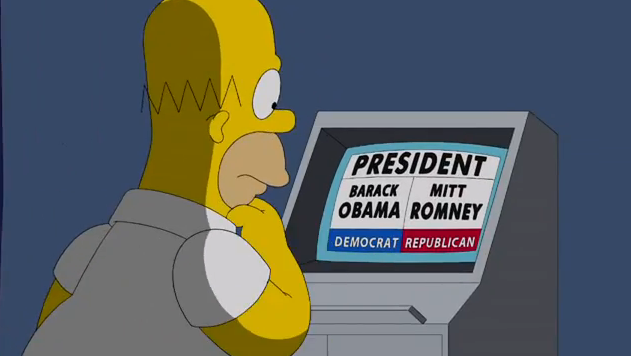 Homer Votes 2012 Simpsons Wiki Fandom 8571