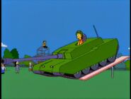 The army tank in Brother's Little Helper.