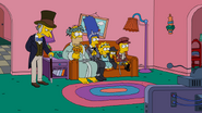 A Christmas Carol couch gag