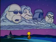 L-R: Force Ghosts Bleeding Gums Murphy, Mufasa, Darth Vader, and James Earl Jones.