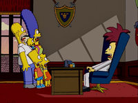 Sideshow Bob: the mayor of a small Italian town, in The Italian Bob