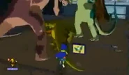 T-Rex as a Model in The Simpson’s Game.