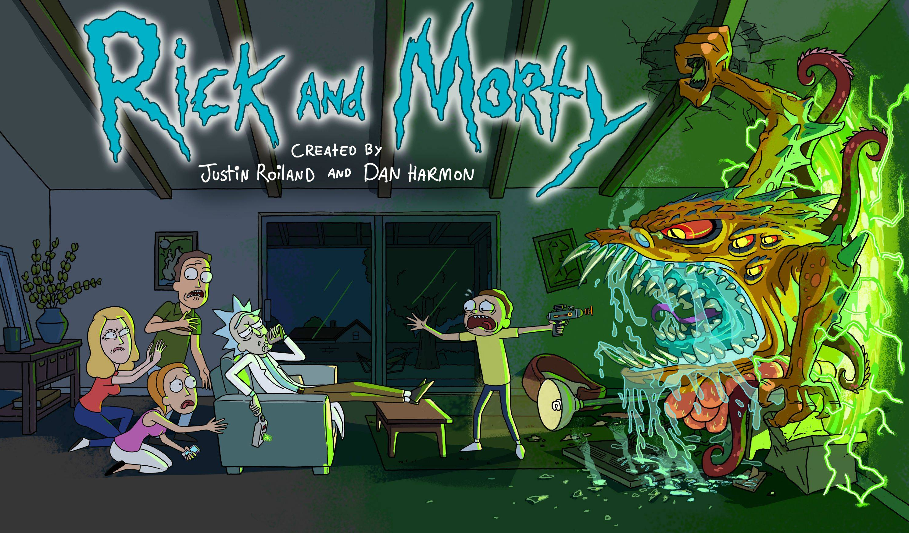 Rick e Morty destroem a família Simpson