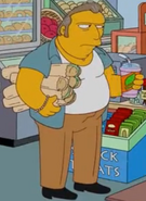 Fit Fat Tony robbing Apu's Kwik-E-Mart