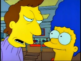 Jacques makes his debut in this episode, in which he tries to seduce Marge and is somewhat successful.