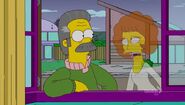 69 year old Ned Flanders and the ghost of Maude Flanders in 2041