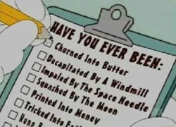 The medical questionnaire from Dr. Itchy's office.