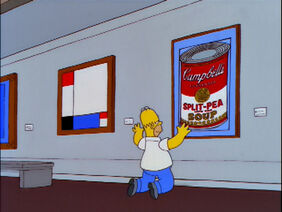 Andy Warhol's Can of Soup in The Simpsons