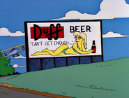 Duff beer billboard homer the vigilante
