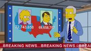 In a dream scene in Grampy Can Ya Hear Me, it is reported that President-Elect Lisa is disqualified for cheating on a paper in second grade, making the new president Kenny Hitler.