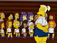 Francine wearing her gym clothes.