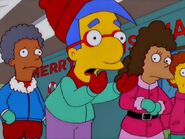 Milhouse in winter clothes