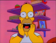 Homer screams that Maggie is missing (which is an obvious parody of Kevin McCallister screaming from the first Home Alone movie)