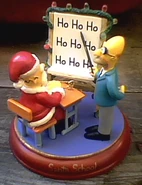 'Homer training to be santa' figure