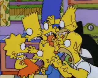 The Simpsons - Vampire Family Attacks Lisa