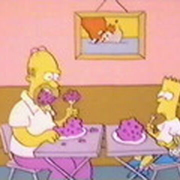 Bart And Dad Eat Dinner Simpsons Wiki Fandom - simpsons roblox dinner mem