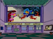 Post Office mural in Blood Feud