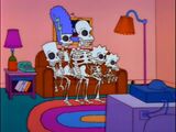 Skeleton Family couch gag