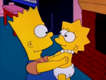 Younger Bart and Lisa