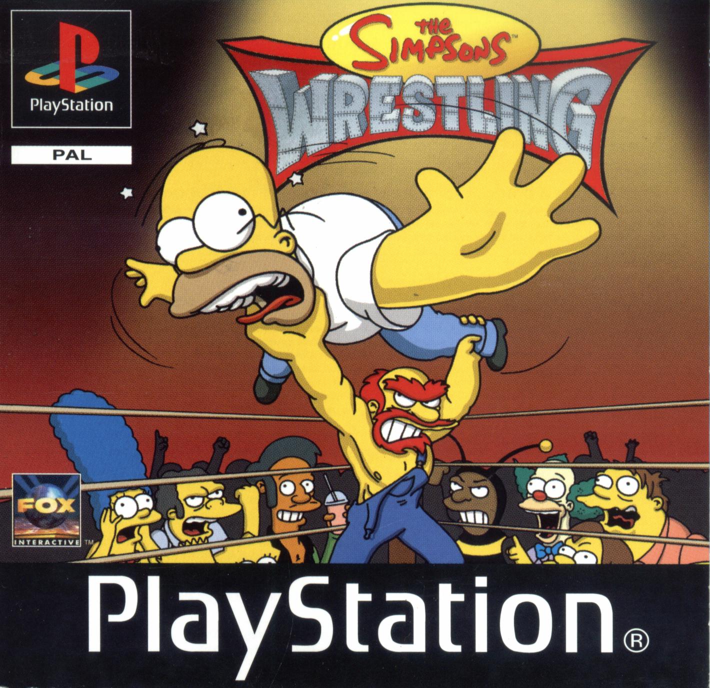 ps1 simpsons wrestling