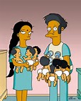 Apu, Manjula and their octuplets.