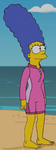 Marge wearing a wetsuit in I Want You (She's So Heavy)