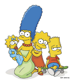 Marge with her 3 kids