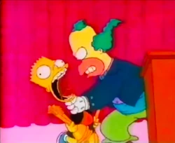 In a commercial for The Simpsons: Bart vs. The Juggernauts, Bartman Meets Radioactive Man, Bart's Nightmare and Krusty's Fun House.