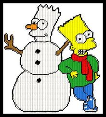 0864 BART SIMPSON WITH SNOWMAN-C2.jpg