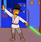 Luke Skywalker (mentioned; 1980 flashback)