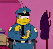 Chief Wiggum gets secretly enjoyed with Myrna Bellamy's diamond necklace