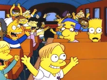 teve um festão e Bart não foi