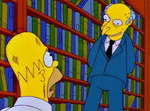 Homer suplicante burns